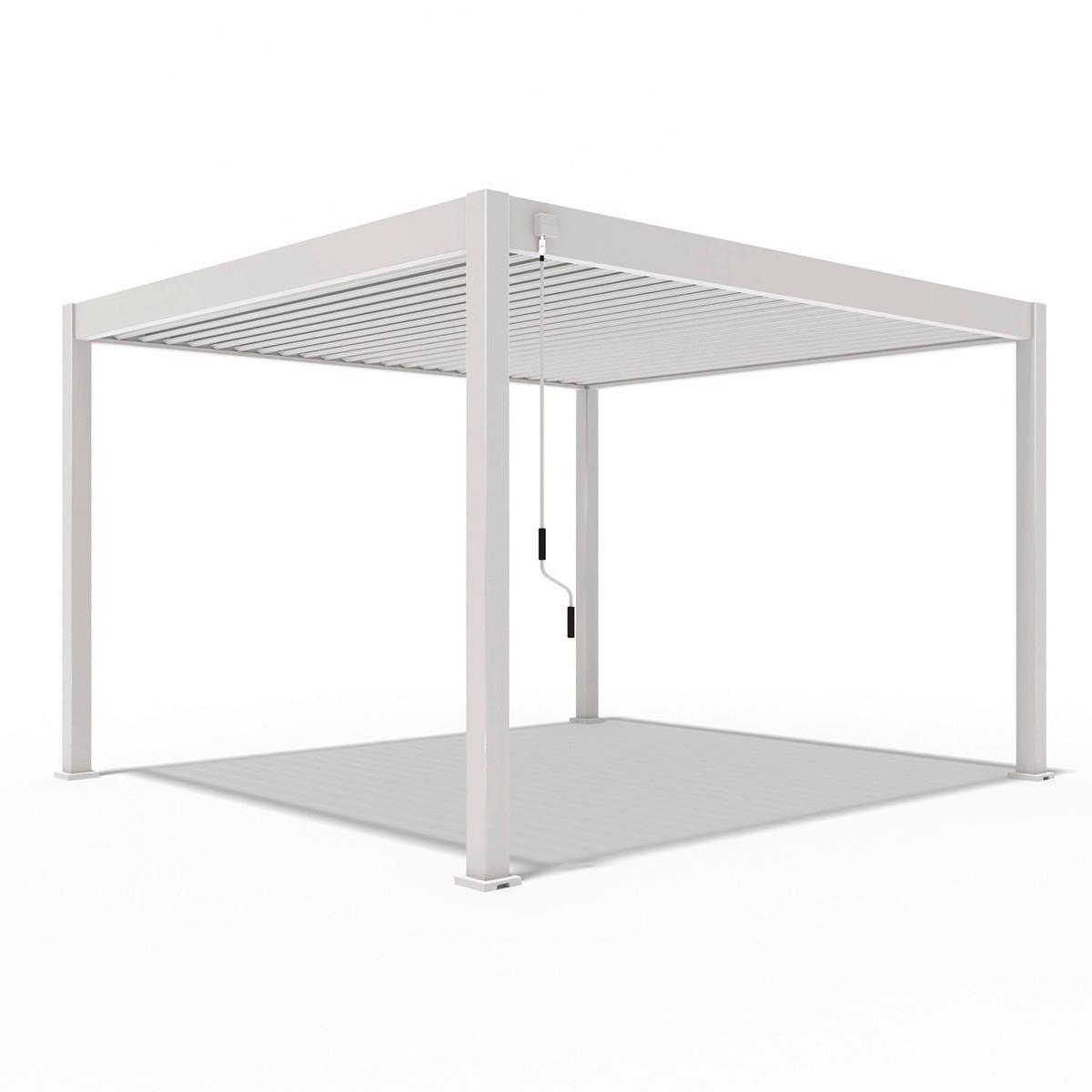 PergoLine Superior, 360x400 cm wetterbeständig, Ivory sand - Perlmutt, Basics, Metall (360/255/400cm) - Gardenson
