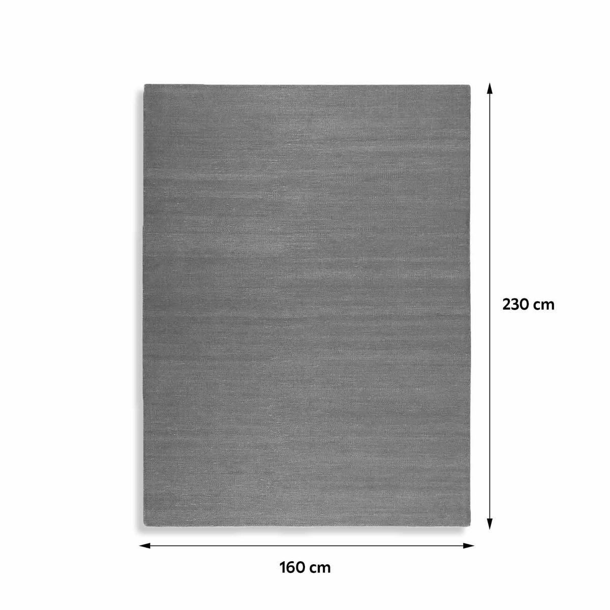 Handwebteppich Rosa Baumwolle Rainbow Kelim 160x230 Cm - Dunkelrosa, KONVENTIONELL, Textil (160/230cm) - Esprit