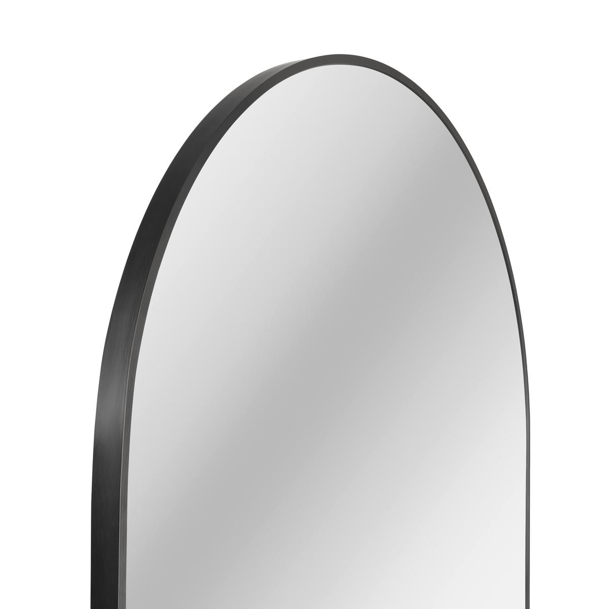 STOJACÍ ZRCADLO BRITT - černá, Moderní, kov/sklo (70/170cm) - Mömax