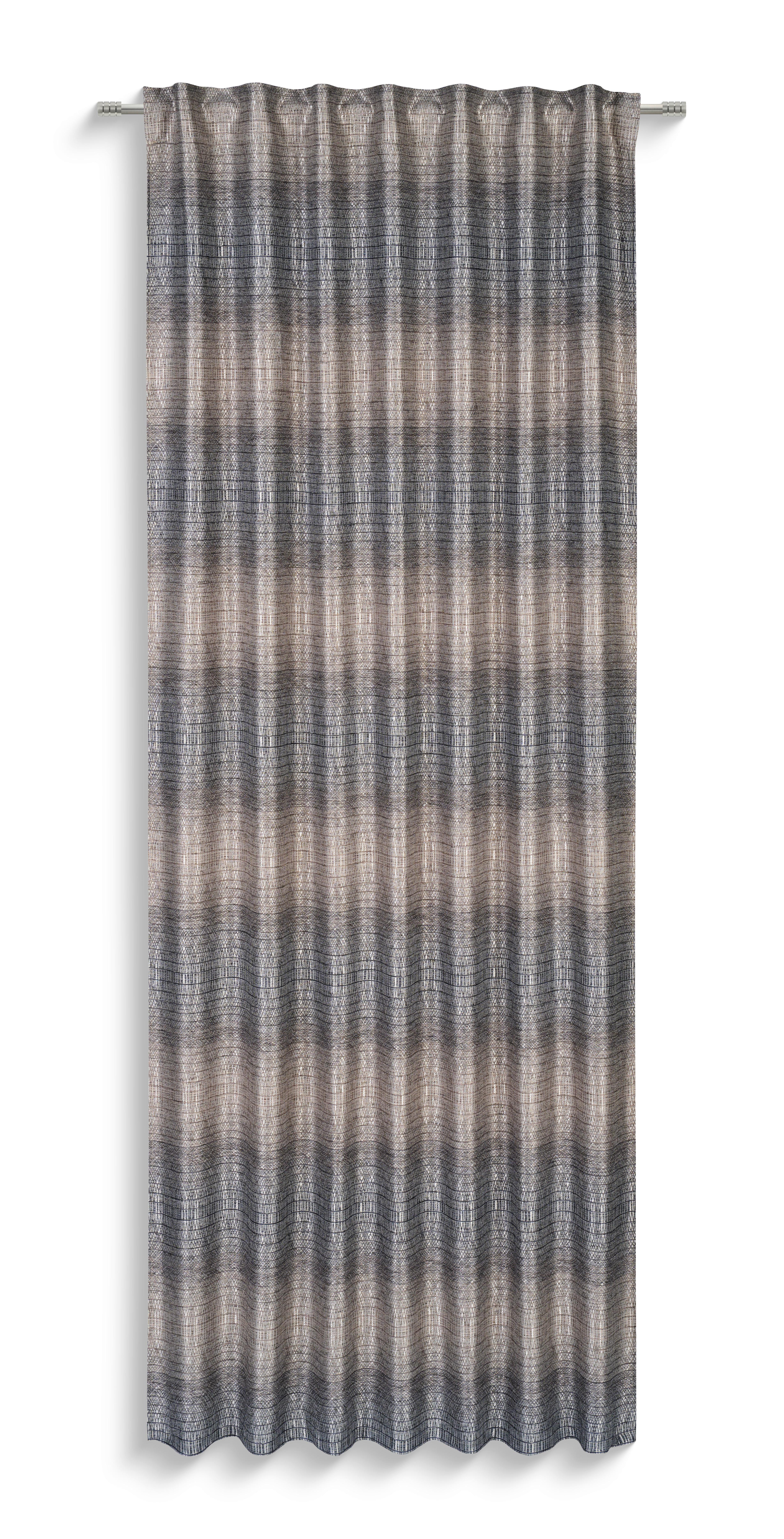 Fertigvorhang Fanny II - Grau, MODERN, Textil (140/245cm) - Luca Bessoni