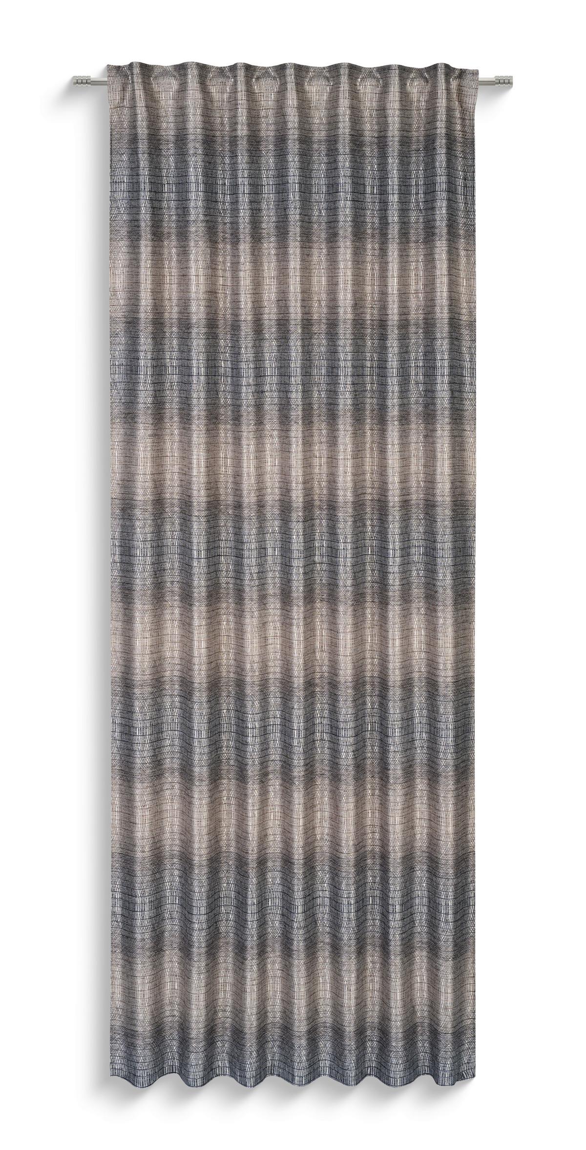 Fertigvorhang Fanny II - Grau, MODERN, Textil (140/245cm) - Luca Bessoni