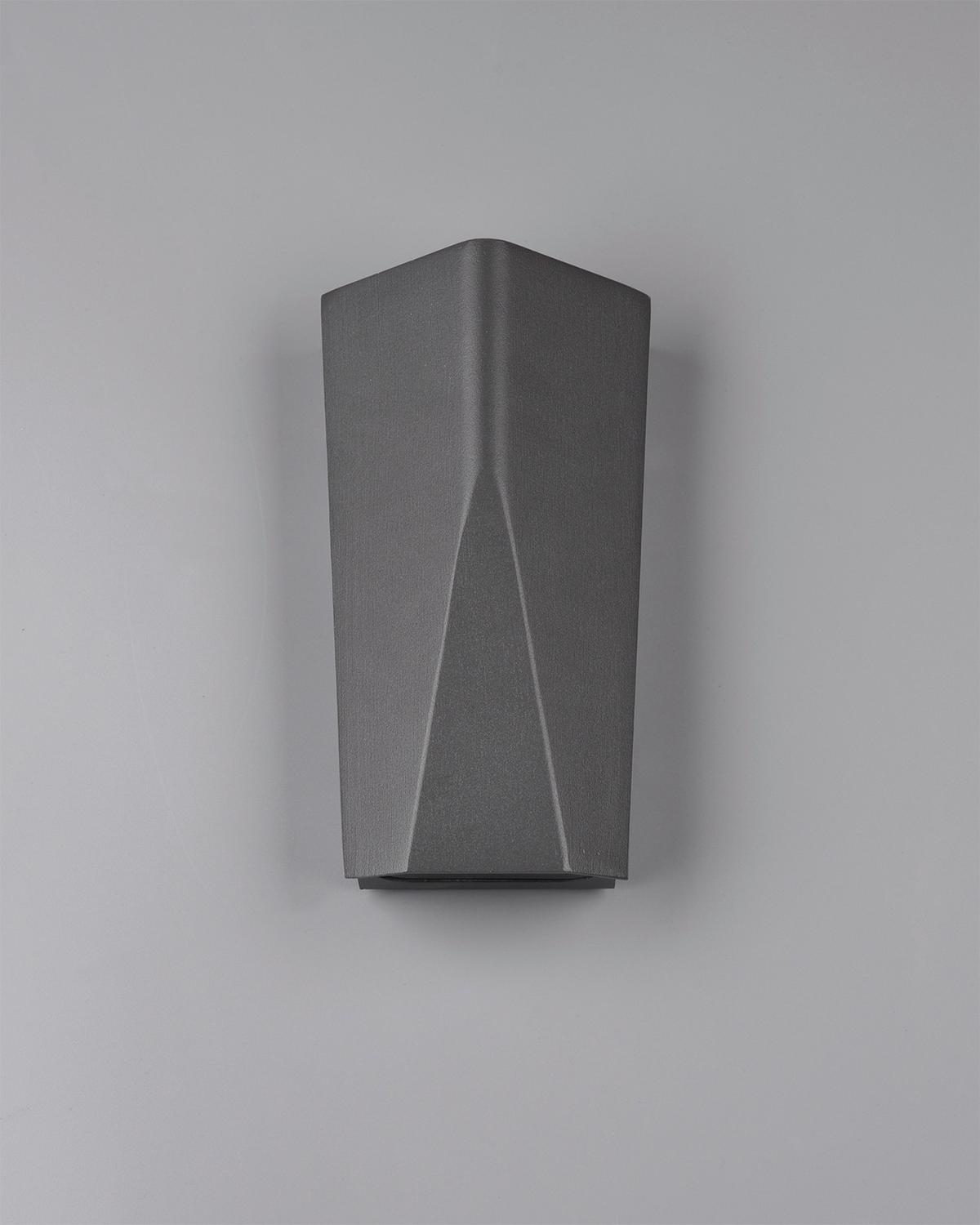Außenwandleuchte Tay 4,5w Aluminium, Wandmontage - Anthrazit, Design, Metall (20/10,6/6,2cm) - Trio Leuchten