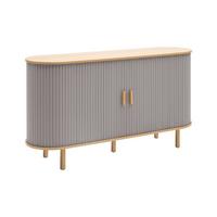 ŠIROKÁ KOMODA ARVID -EXKLUSIV- - sivá/prírodná farba, Modern, drevo/kompozitné drevo (140/75/40cm) - Mömax