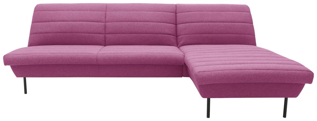 Ecksofa Looks Ix Rosa Looks Ix - Schwarz/Rosa, Design, Textil (274/92/168cm) - LOOKS by W.Joop