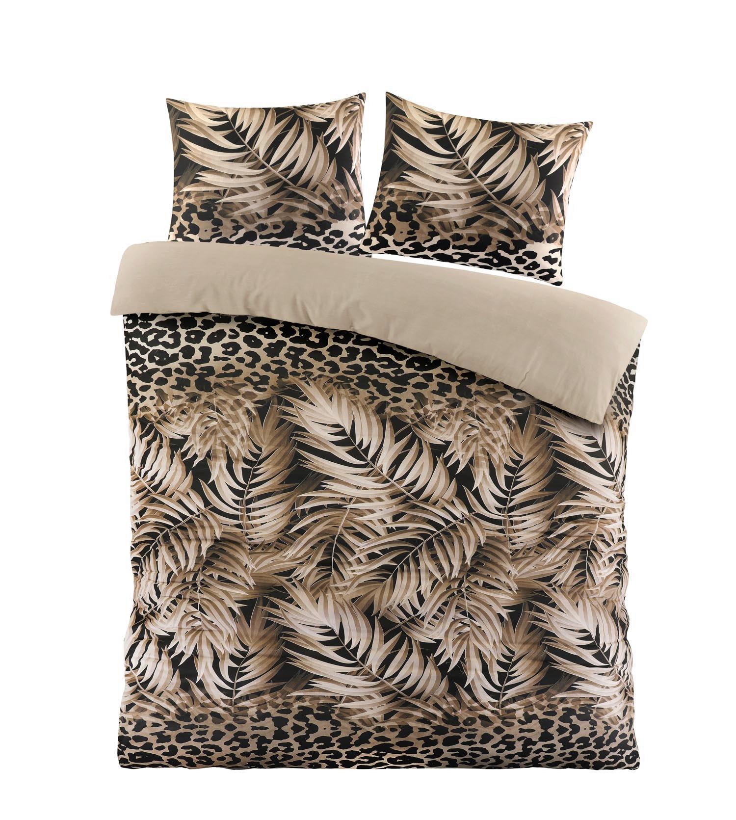 POVLEČENÍ JUNGLE - černá/pískové barvy, textil (140/200cm) - Mömax