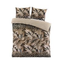 POSTEĽNÁ BIELIZEŇ JUNGLE - čierna/piesková, textil (140/200cm) - Mömax