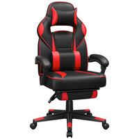 Gaming Stuhl inkl. Armlehnen Lederlook, Rot/Schwarz - Rot/Schwarz, Basics, Textil (67/126/66cm) - Boxxx