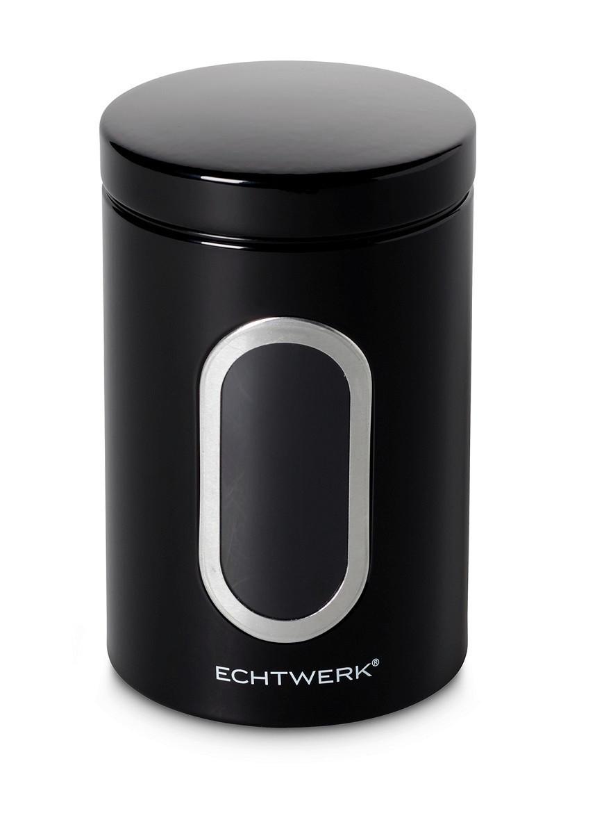 Vorratsdose Echtwerk Stilvolle Vorratsdose - Schwarz, MODERN, Metall (12/18/12cm) - Echtwerk