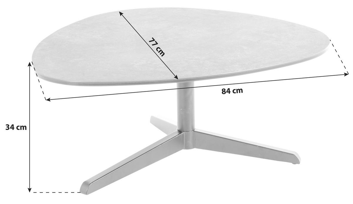 KONFERENČNÍ STOLEK BARNSLEY - černá, Design, kov/sklo (84/77/34cm) - MID.YOU