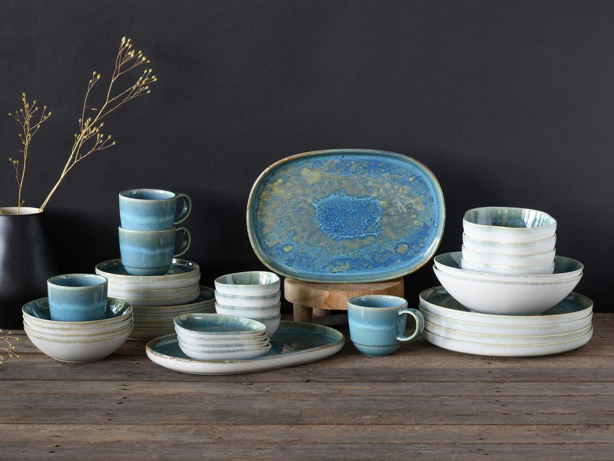 Müslischalenset Yuki Bowl Blau/grün 4-Teilig - Blau/Grün, Basics, Keramik (16cm) - Creatable