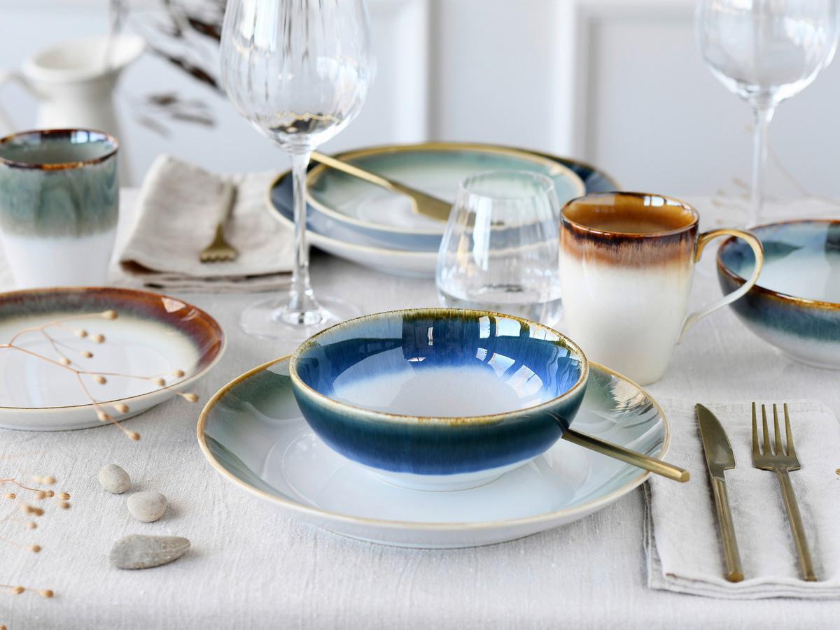 Kombiservice Keramik 4 Personen Geschirr Set - Multicolor, Basics, Keramik (34/31/33cm) - Creatable