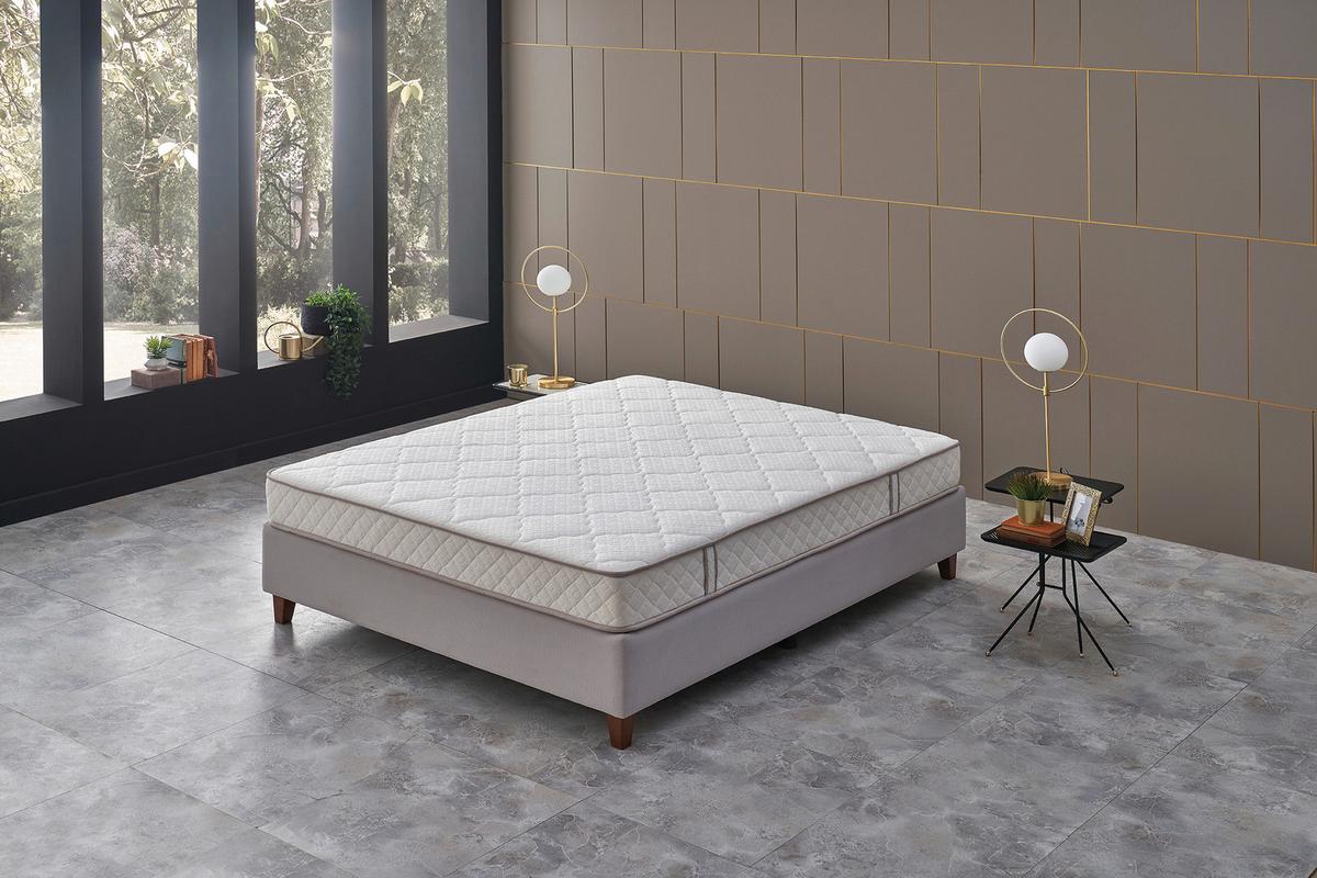 Taschenfederkernmatratze Penta 140x200 cm H3, H: 19 cm - Weiß, Basics, Textil (140/200cm) - Yatas