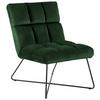 Sessel Alba - Dunkelgrün/Schwarz, MODERN, Textil/Metall (62/90/86cm) - MID.YOU