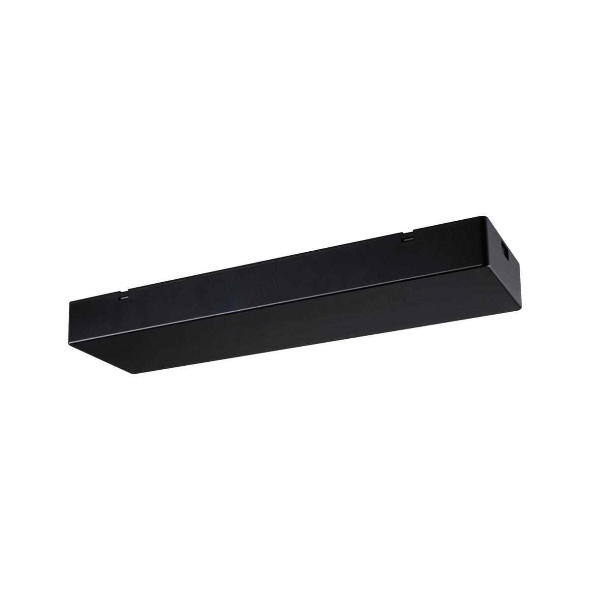 Schienensystem-einspeiser Linion Schwarz B: 10 Cm - Schwarz, Basics, Kunststoff (36,5/10/4cm) - Paulmann