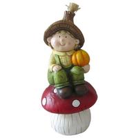 Gyerek Díszfigura Nova - barna/narancs, Konventionell, műanyag (17,5/16,5/35,5cm) - Luca Bessoni