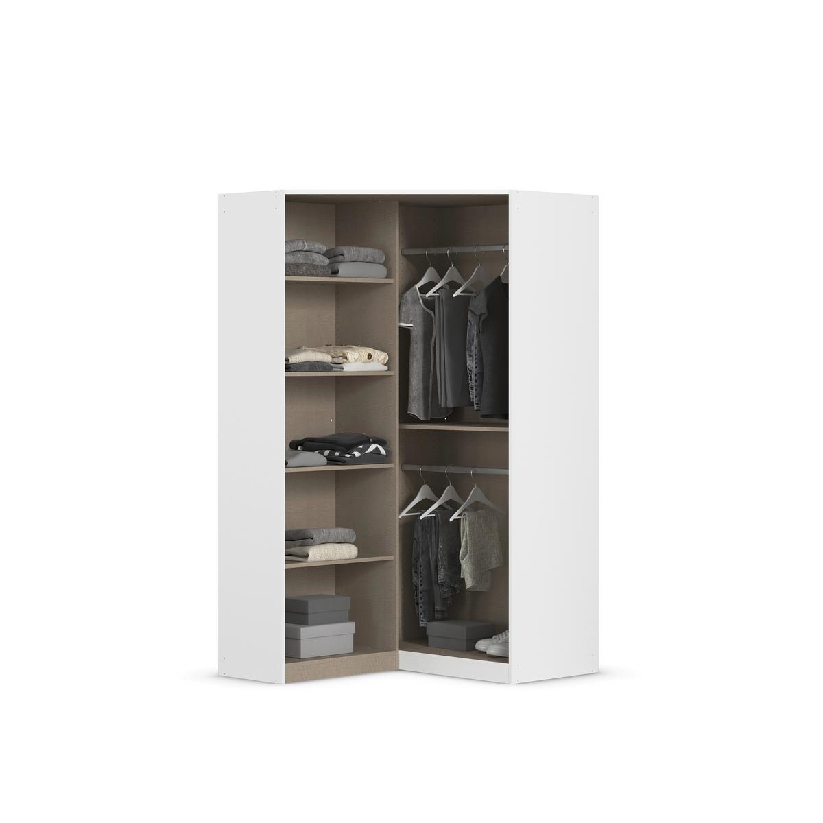 Eckkleiderschrank Costa Weiß B: 117 Cm - Weiß, MODERN, Holzwerkstoff (117/197/104cm) - Rauch Möbel