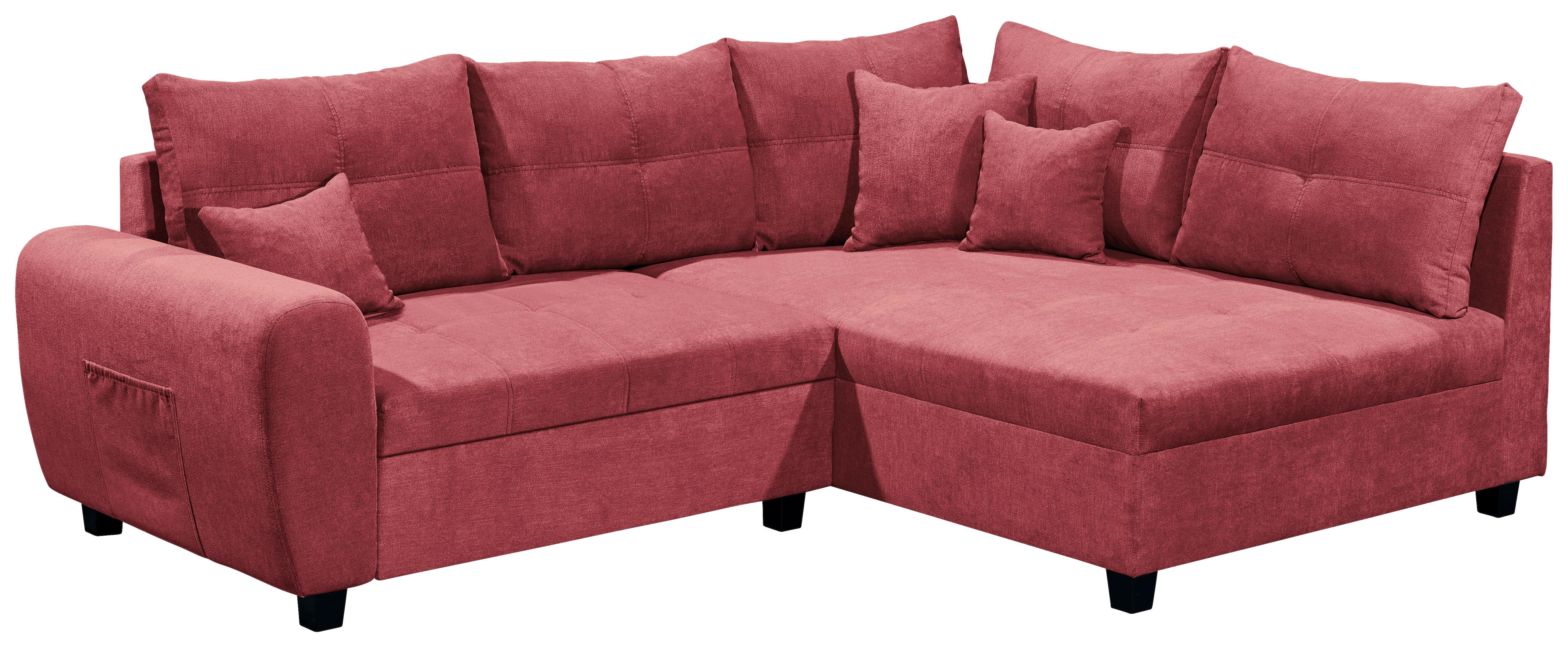 Ecksofa mit Schlaffunktion + Kissen Lea, Polyester-Nylon