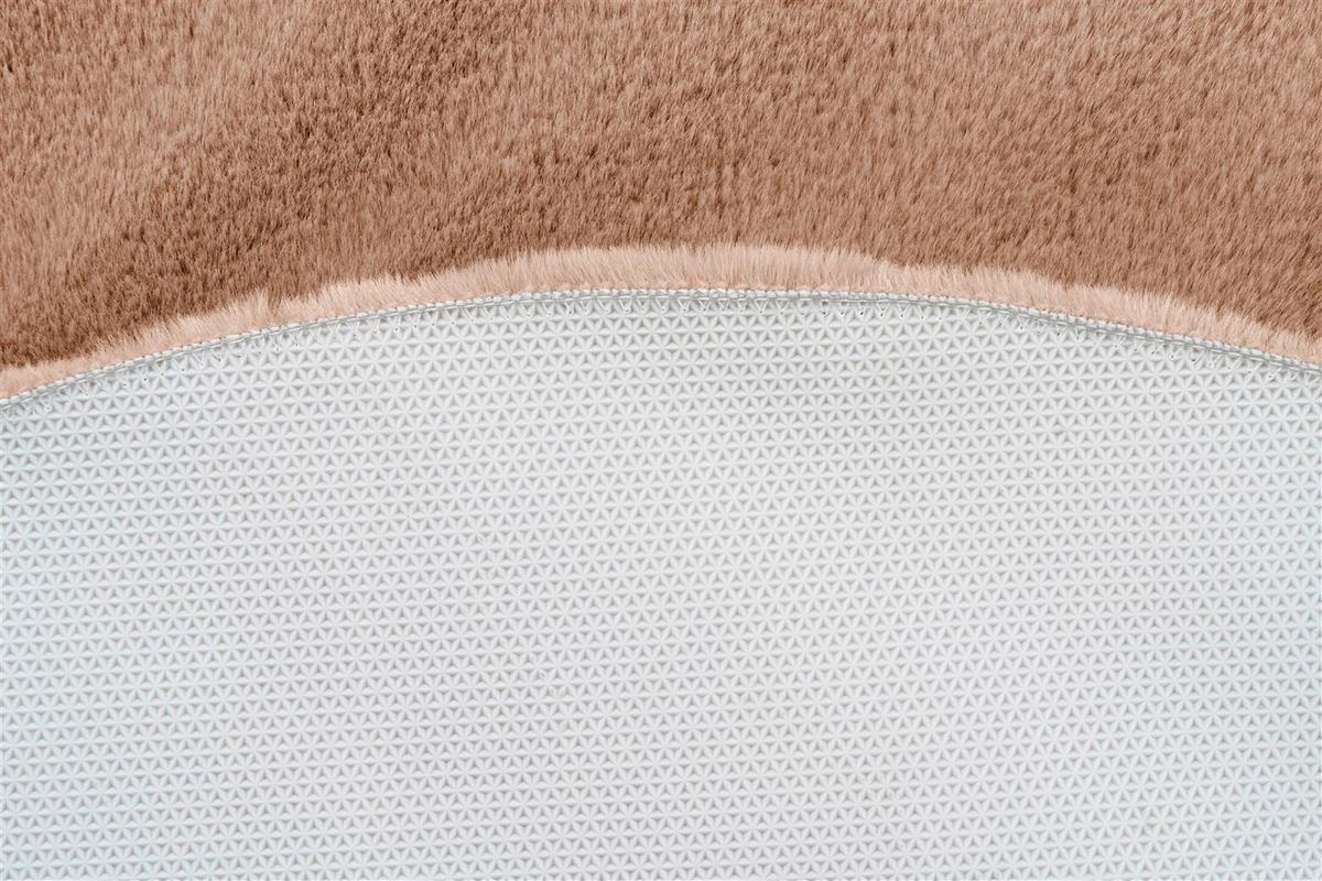 Hochflorteppich Rabbit Beige, D: 100 Cm - Beige, KONVENTIONELL (100cm)