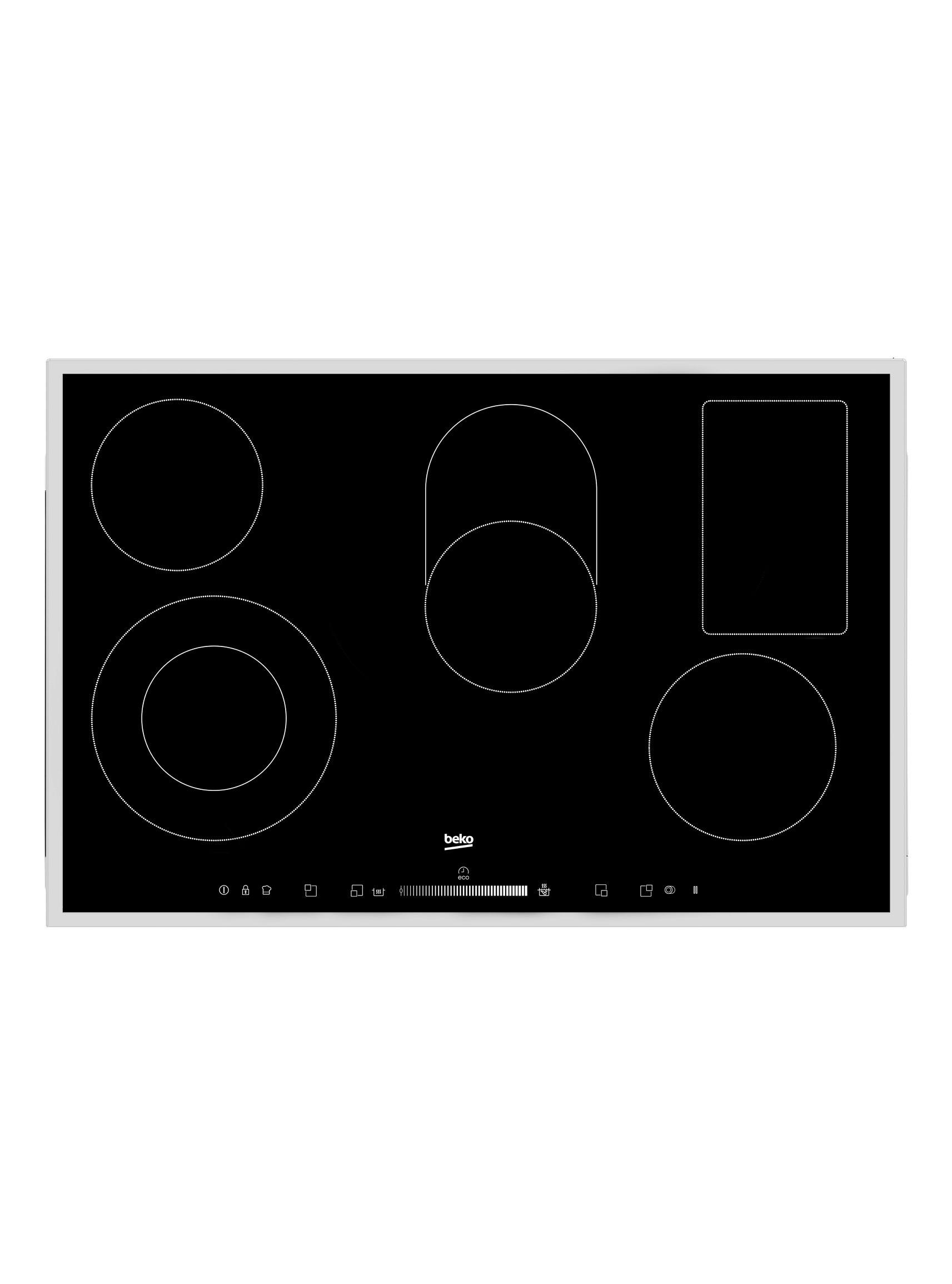 Glaskeramikkochfeld Hic85502tx   -Beko- - Schwarz, MODERN, Glas (80/4,6/51cm) - Beko