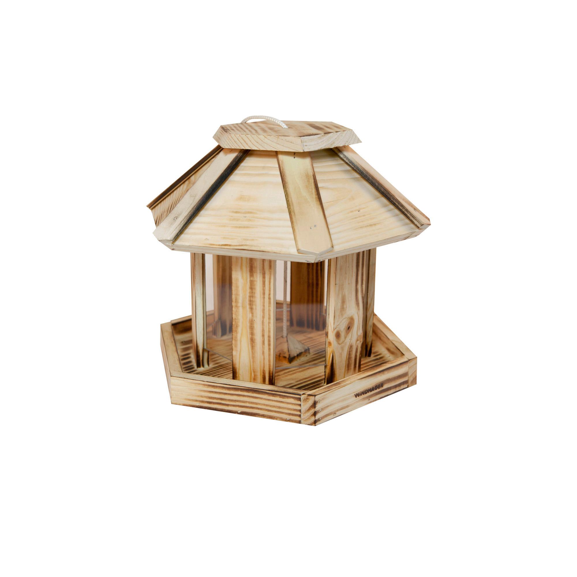 Vogelfuttersilo Wilder Kaiser, Kiefer - Naturfarben, Basics, Holz (26/24,5cm) - Windhager