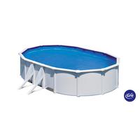 Pool-set Fidji - Weiß, KONVENTIONELL, Metall (500/300/120cm) - Gre