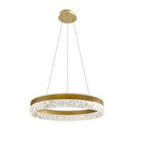 LED-PENDELLEUCHTE 31-35554 FROZI - Transparent/Goldfarben, KONVENTIONELL, Kunststoff/Metall (50/50/120cm)