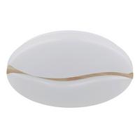STROPNÉ LED SVIETIDLO LETICIA - hnedá/biela, Basics, kov/drevo (33/7cm) - Globo