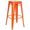 Barhocker Vantaggio High Stapelbar Orange Bis 150 Kg - Orange, Basics, Metall (44/77/44cm) - MID.YOU