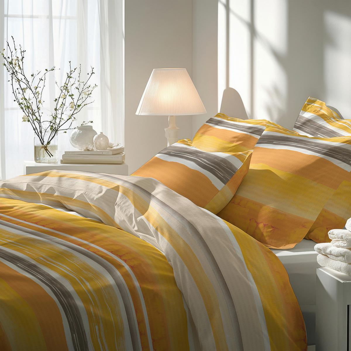 POVLEČENÍ SERB.013.URSA KAKI - oranžová, Konvenční, textil (200/200cm) - Florella