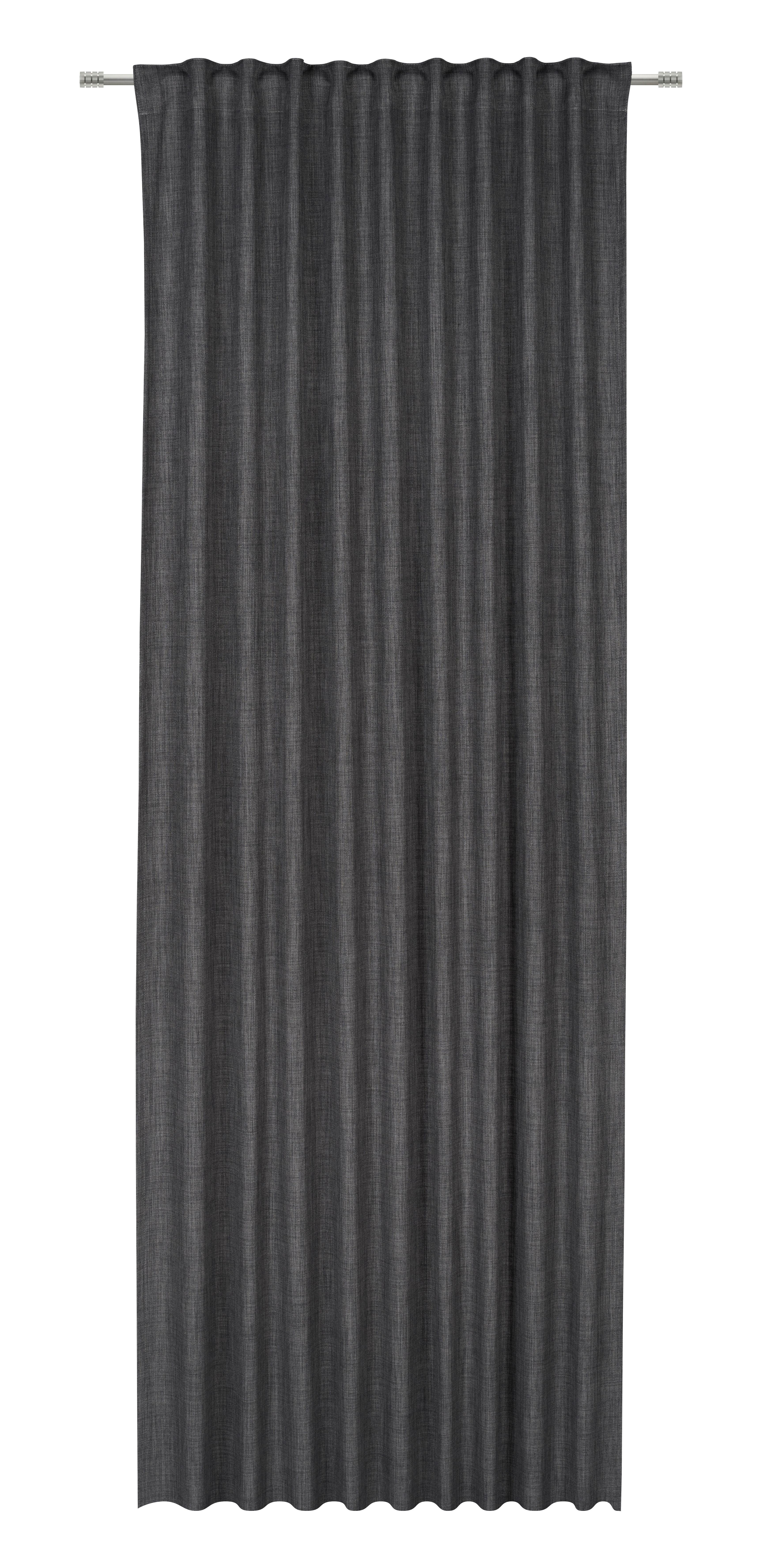 HOTOVÝ ZÁVĚS LEO - šedá, Moderní, textil (135/300cm) - Premium Living
