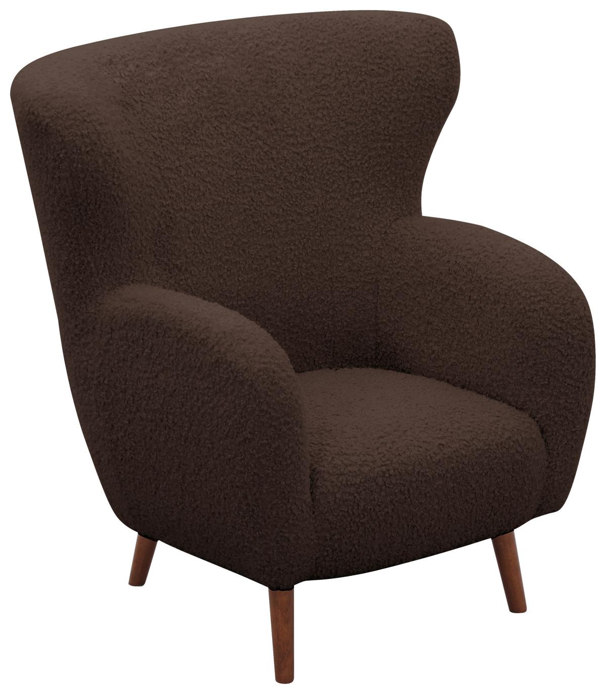 Sesselset Savoy Braun B: 90 Cm - Kastanienfarben/Braun, Design, Holz/Textil (90/98/88cm) - Livetastic