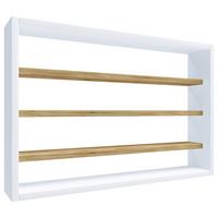 Küchenablage Esaldi Weiß, Honigeiche Dekor B:60cm - Honigeiche/Weiß, Basics, Holzwerkstoff (60/40/10cm) - MID.YOU