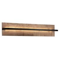 Wandboard Kunja Akazie massiv, B: 118 cm - Akaziefarben, Trend, Holz (118/25/20cm)