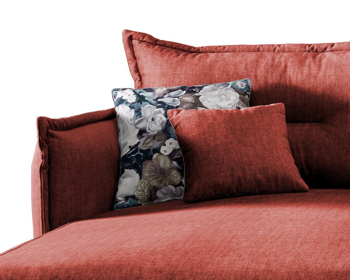 Ecksofa Lava Koralle S: 180/255 cm - Türkis/Koralle, MODERN, Textil (180/255cm) - Livetastic