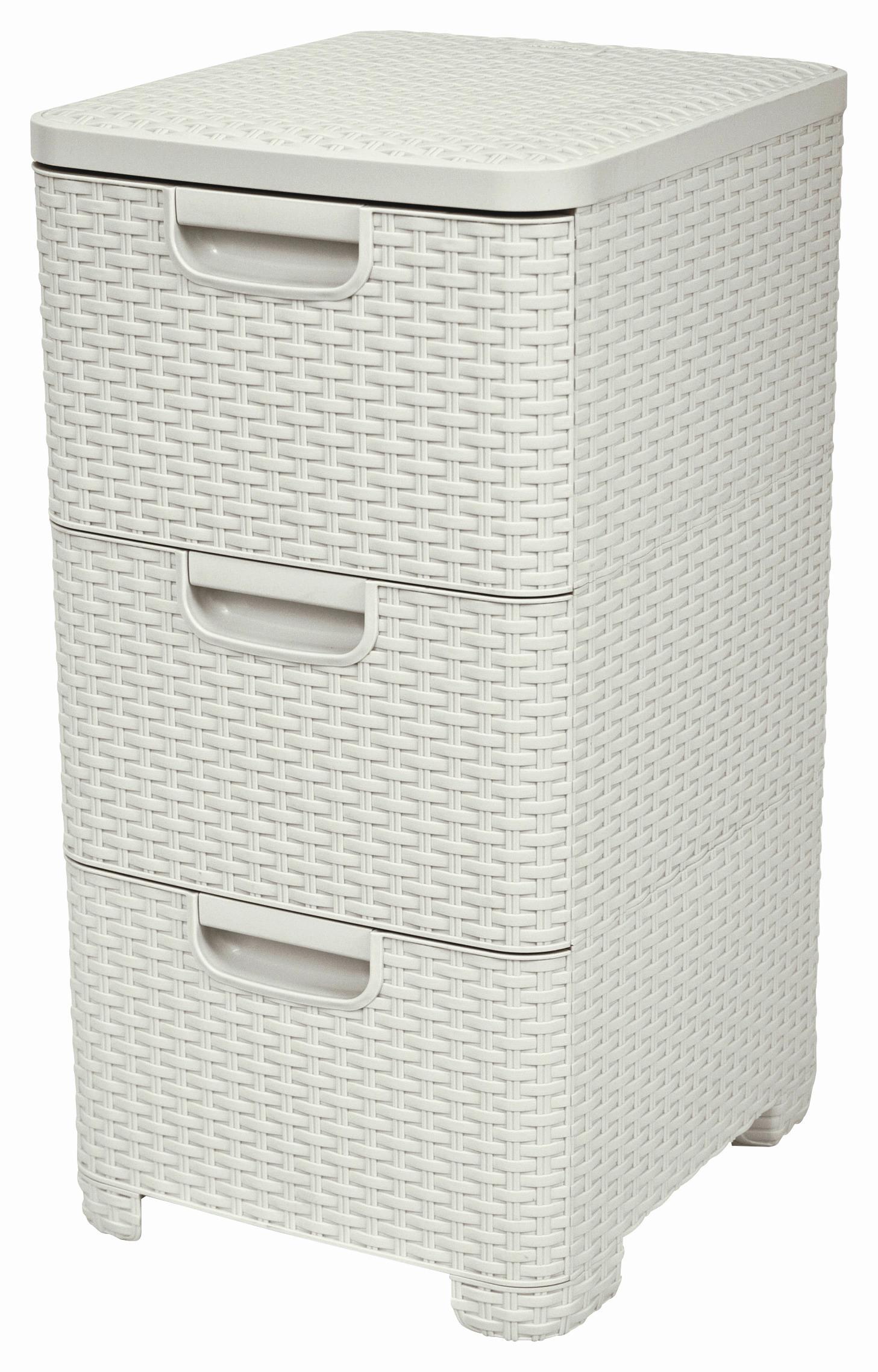 Fiókos Tároló Krém Színben - krémszínű, Konventionell, műanyag (37,8/60/32,8cm) - Curver