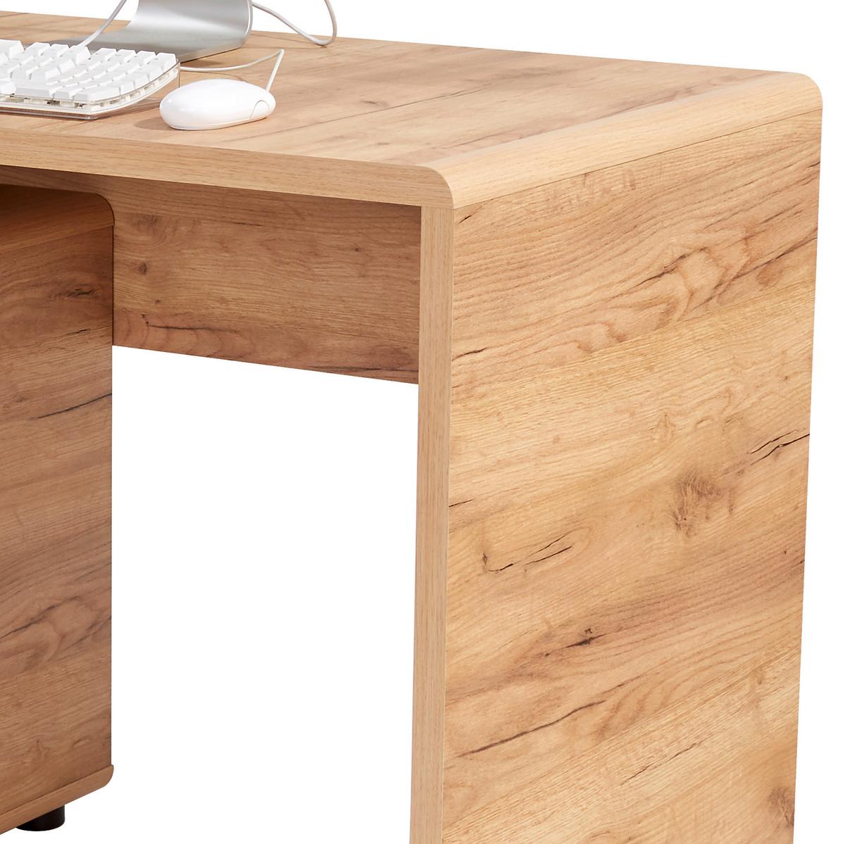 PSACÍ STŮL FONTANA FTB03 - barvy dubu, Moderní, kompozitní dřevo (120/75,5/60cm)