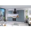 Küchenblock Ip1200 - Blau/Eichefarben, Basics, Holzwerkstoff (310cm) - Impuls