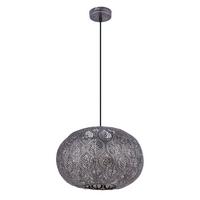 Hängeleuchte 15344s - Silberfarben/Schwarz, Trend, Kunststoff/Metall (30/120cm) - Globo