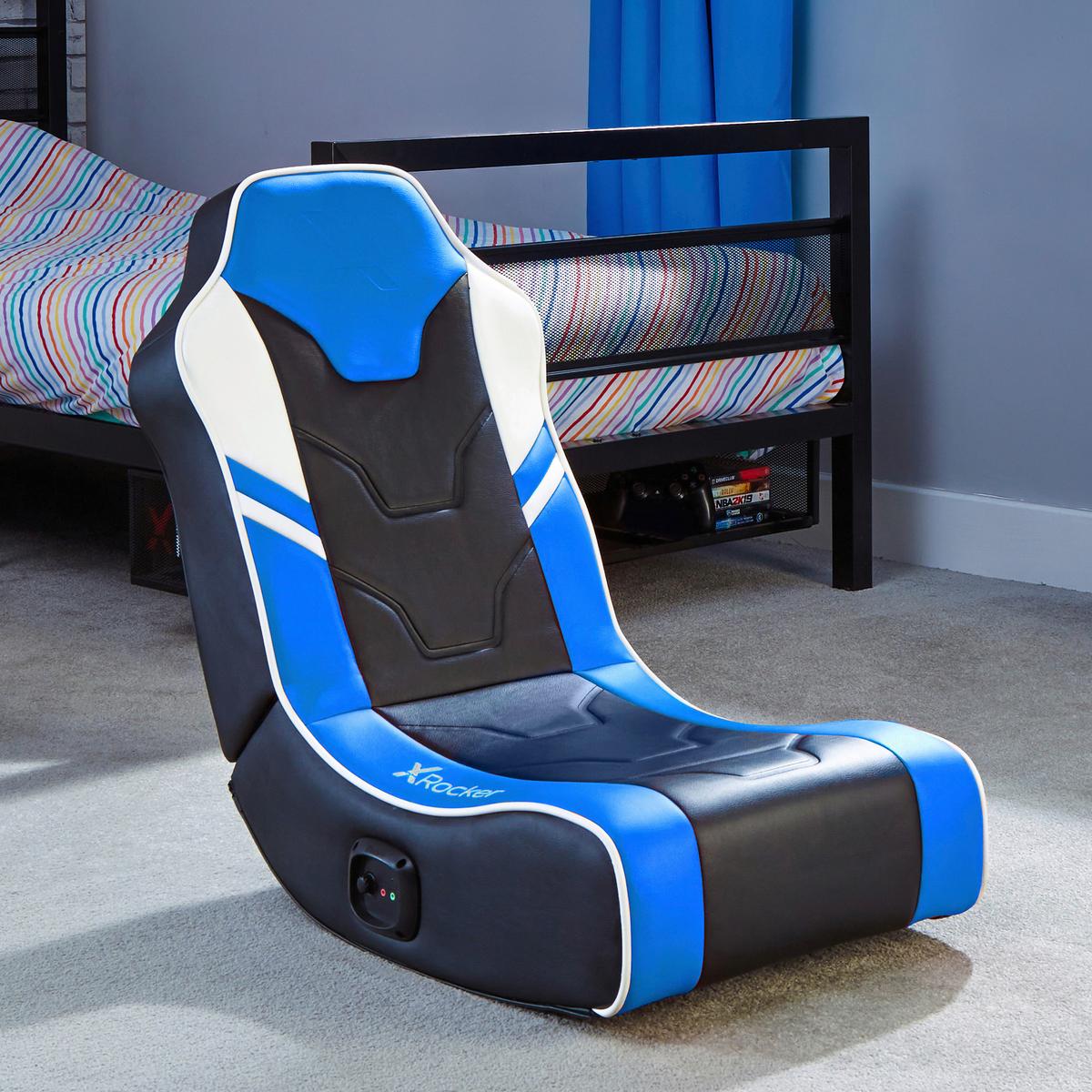 Gamingsessel Shadow 2.0 - Blau, MODERN, Textil (42/64/75cm) - X Rocker
