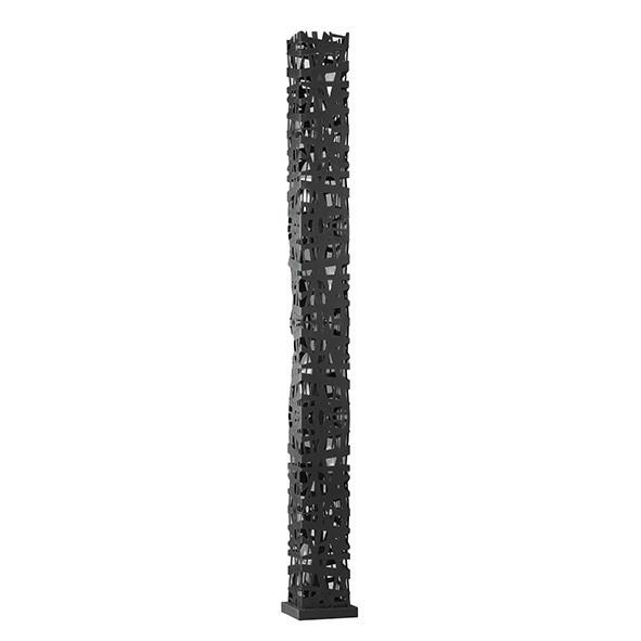 Stehleuchte 4919/ptgn - Brombeere/Schwarz, Design, Metall (22/153cm)