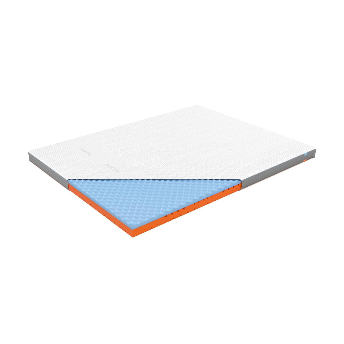 Eazzzy Premium Cube Topper Weiß LF: 160x200cm - Weiß, Basics, Kunststoff (160/200cm) - Genius
