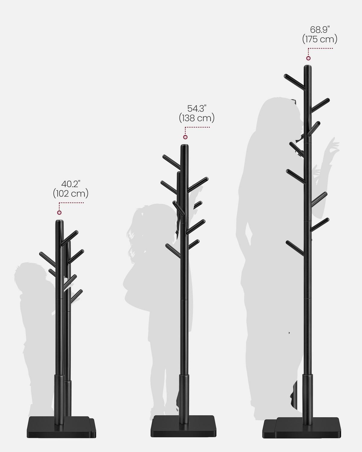 Kleiderständer Schwarz B: 30cm - Schwarz, Basics, Holzwerkstoff (30/176/30cm)