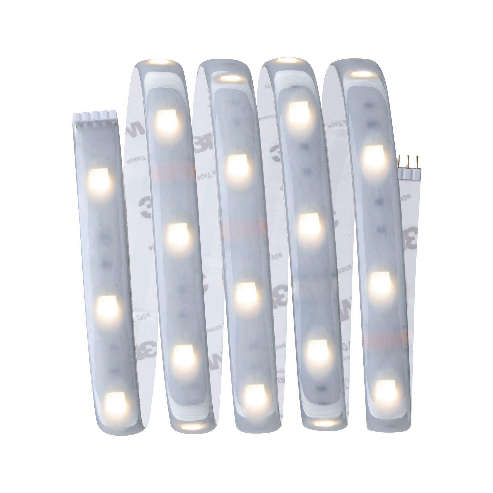 Led-streifen Farbwechsler L: 1,5 M Fernbedienung, Dimmbar - Silberfarben, Basics, Kunststoff (151/0,3cm) - Paulmann