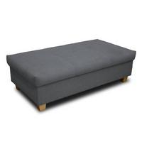 Polsterhocker Franzi Dunkelgrau H: 42 Cm - Dunkelgrau, KONVENTIONELL, Textil (140/42/80cm) - MID.YOU
