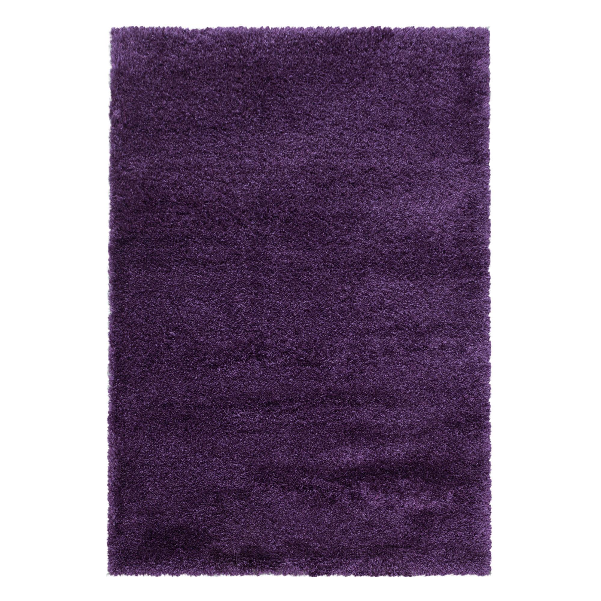 Hochflor Teppich Lila Fluffy 280x370 cm - Lila, Basics, Textil (280/370cm)