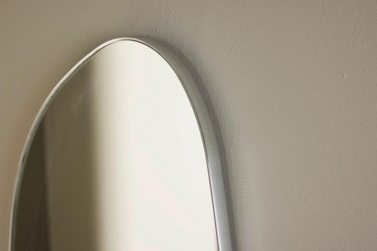 Spiegel Askersund Silberfarben B: 40 cm - Silberfarben, MODERN, Glas/Metall (40/65/3cm) - Livetastic