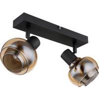 Strahler Mile - Bernsteinfarben/Schwarz, MODERN, Glas/Metall (26/12,5/13,5cm) - James Wood