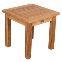 Gartenbeistelltisch Janus Teakfarben B: 45 cm aus Holz - Braun, Basics, Holz (45/45/45cm)