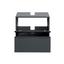Waschbeckenunterschrank mit Soft-Close Cardiff B: 60cm - Graphitfarben/Grau, Design, Holzwerkstoff (60/53/35cm) - Xora Waschbeckenunterschrank mit Soft-Close Cardiff B: 60cm - Graphitfarben/Grau, Design, Holzwerkstoff (60/53/35cm) - Xora