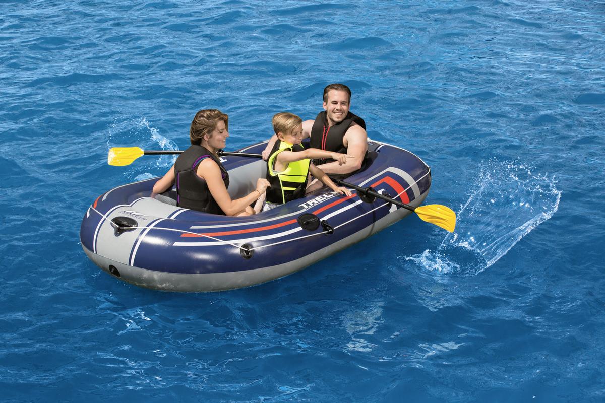 Schlauchboot Hydro Force B/H: ca. 255/127 cm - Rot/Weiß, Kunststoff (255/127cm) - Bestway